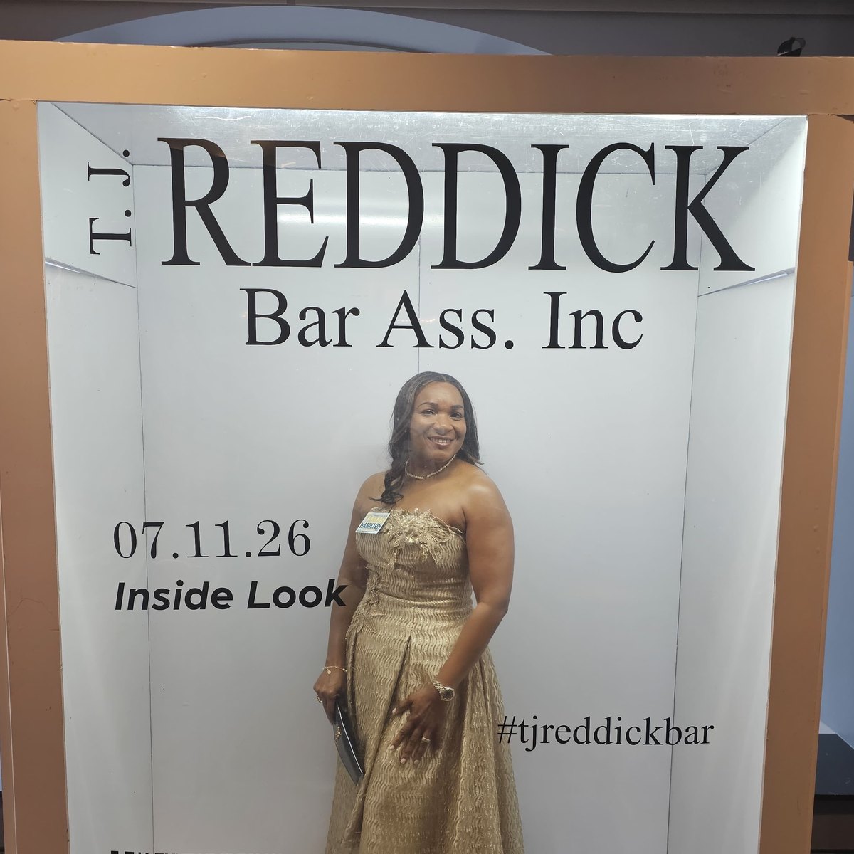 Tamar Hamilton at a campaign gala event